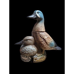 VINTAGE DUCKS UNLIMITED JIM BEAM DECANTER EXCELLENT CONDITION